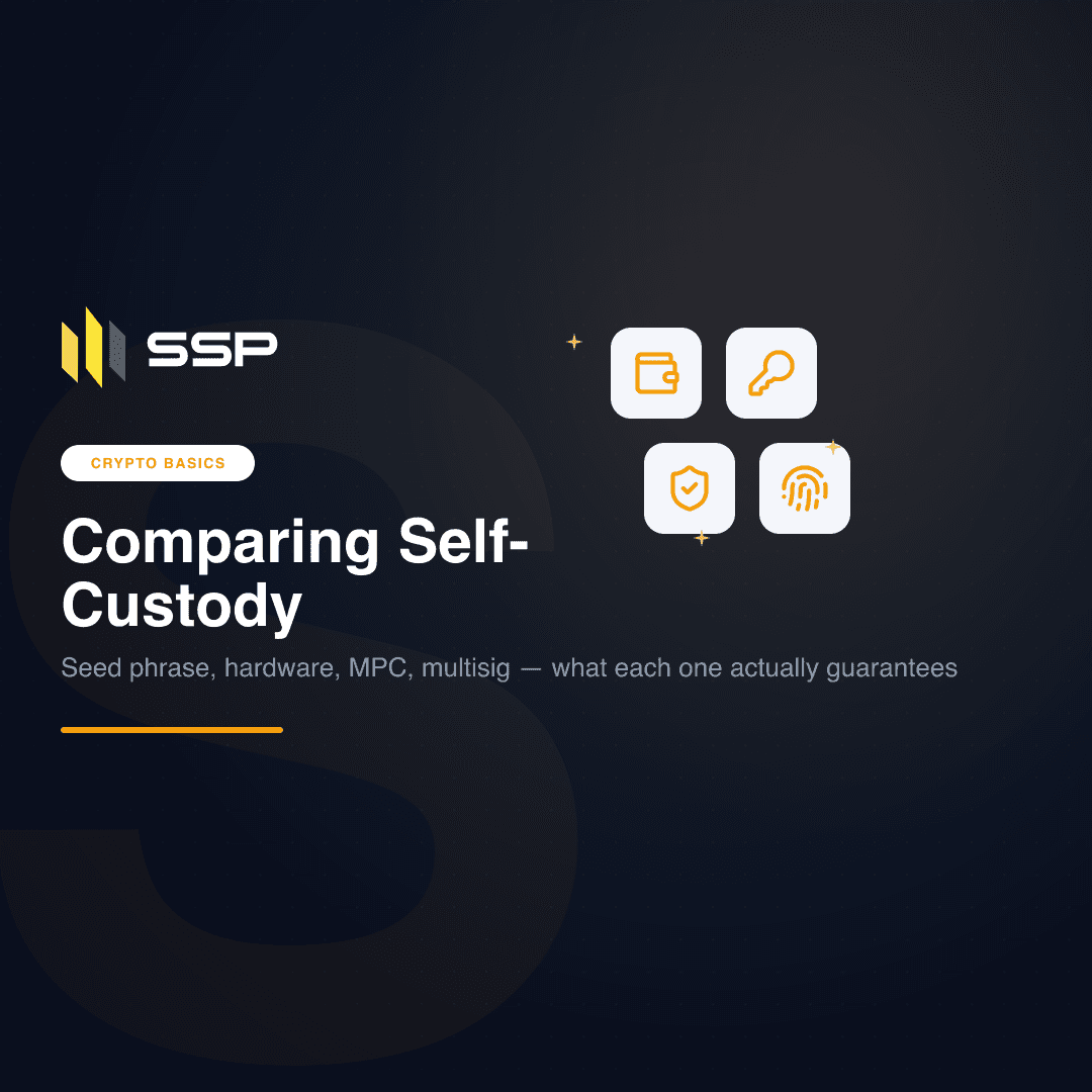 SSP Academy 正方形カバー：セルフカストディの選択肢を比較する