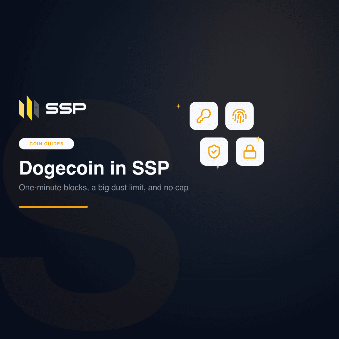 Copertina quadrata SSP Academy: la guida a Dogecoin per SSP Wallet