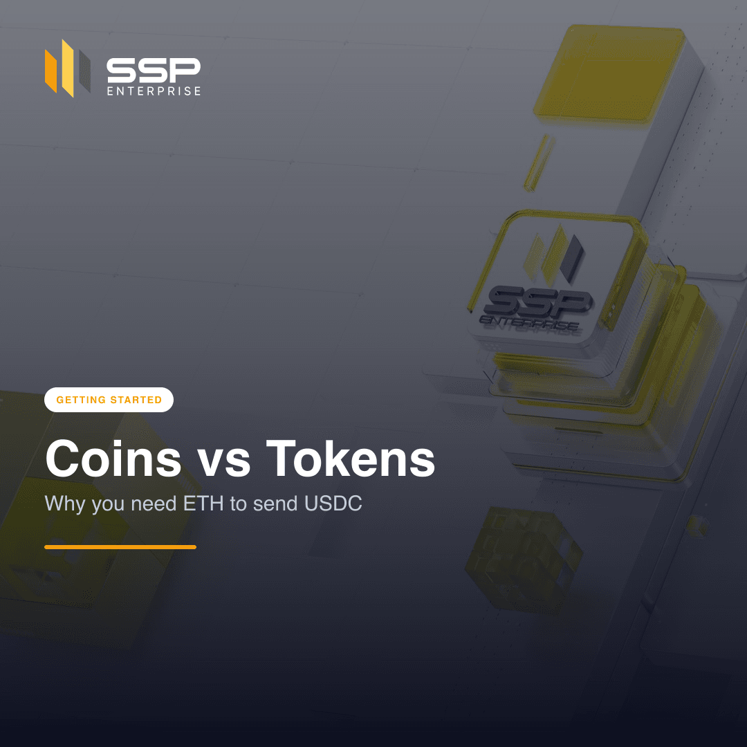 Copertina quadrata SSP Academy: coin, token e gas