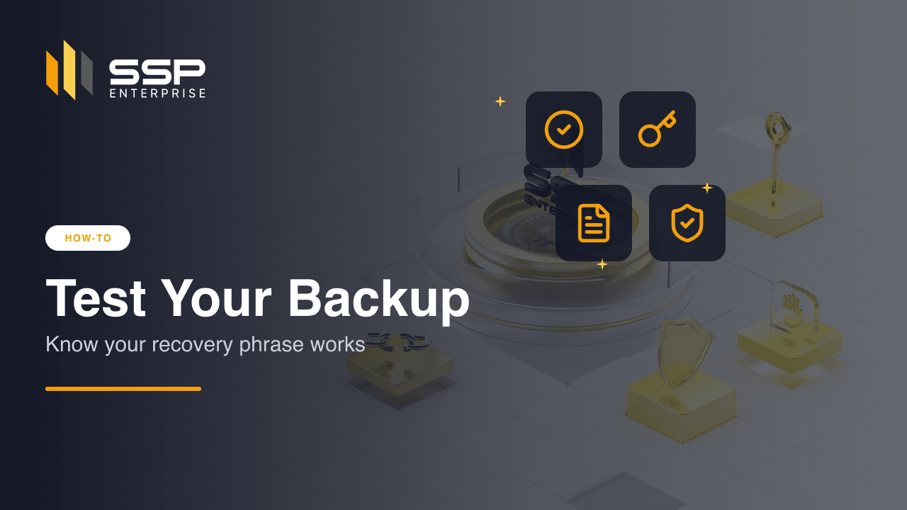 SSP Academy Cover: Backup einer Wiederherstellungsphrase testen