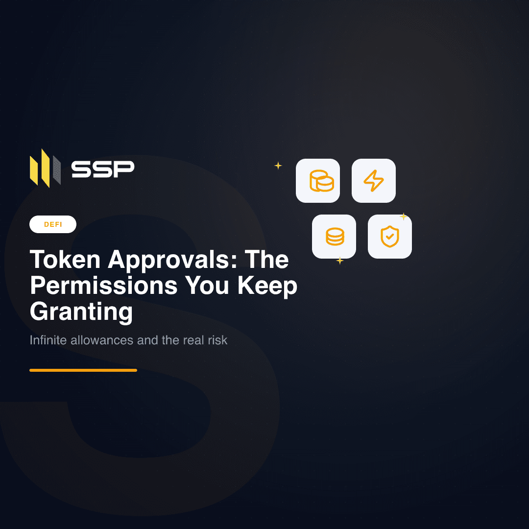 Quadratisches Titelbild für den SSP-Leitfaden zu ERC-20-Token-Freigaben und unbegrenzten Allowances
