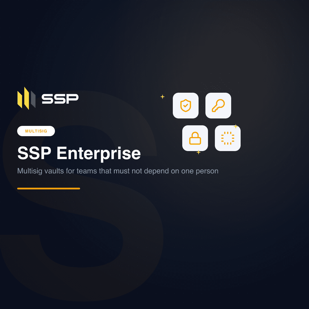 Copertina quadrata SSP Academy: vault multisig di SSP Enterprise per i team