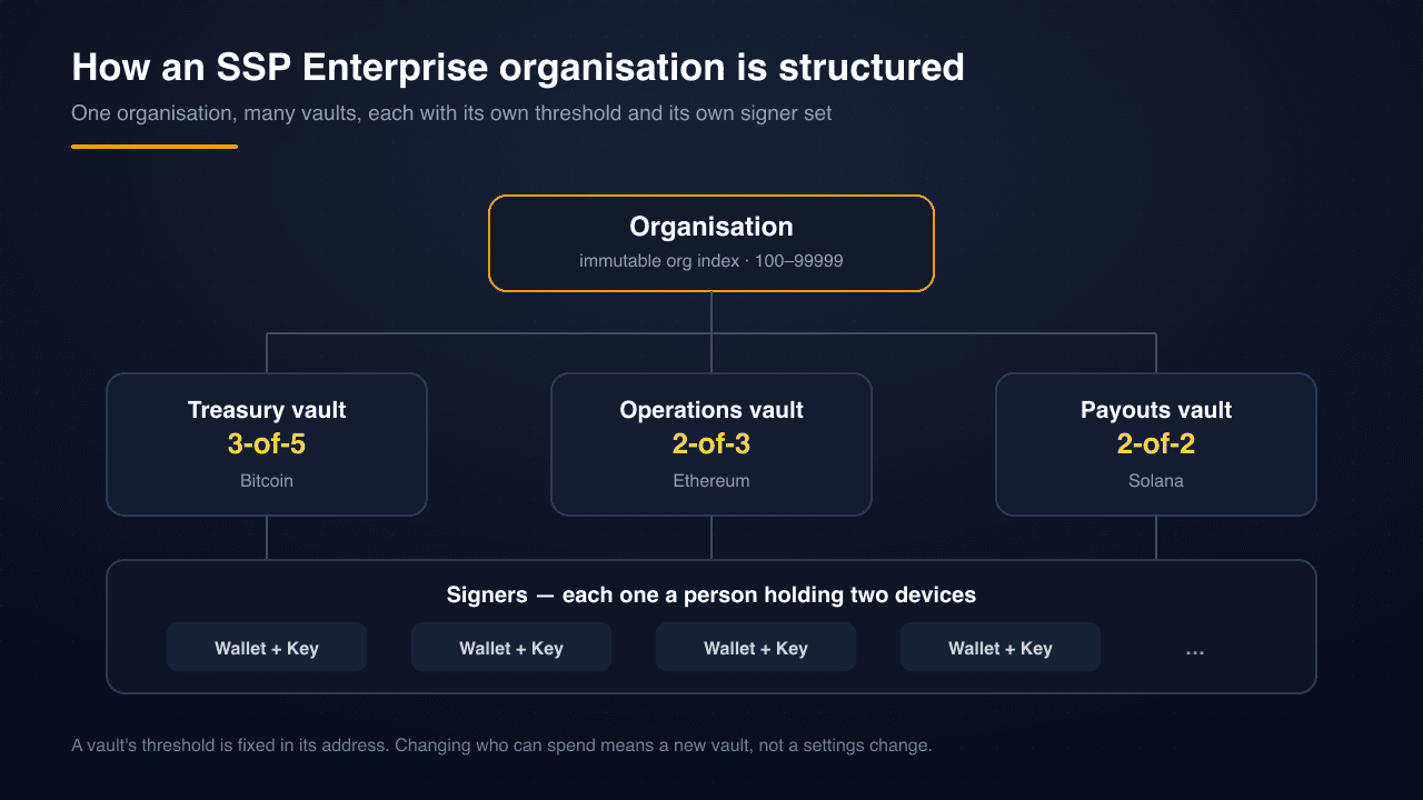 Come è strutturata un'organizzazione SSP Enterprise
