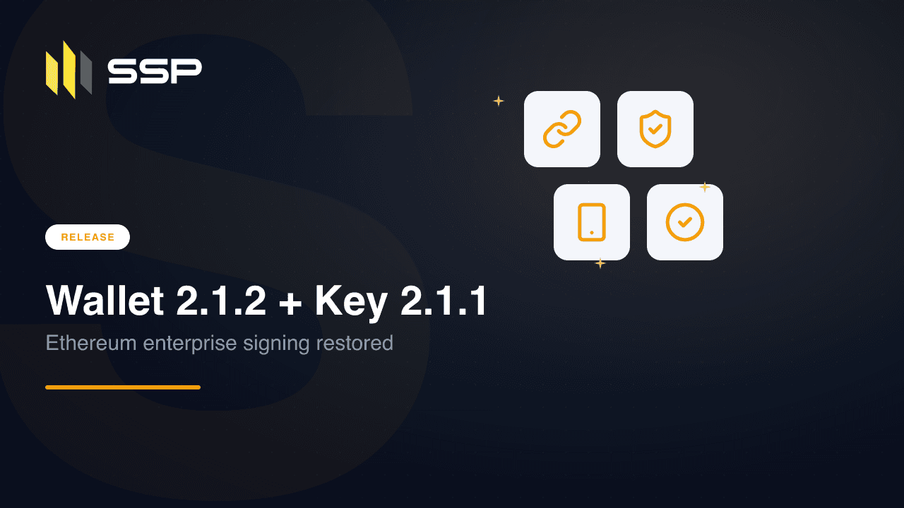 SSP Wallet v2.1.2 and SSP Key v2.1.1 release cover