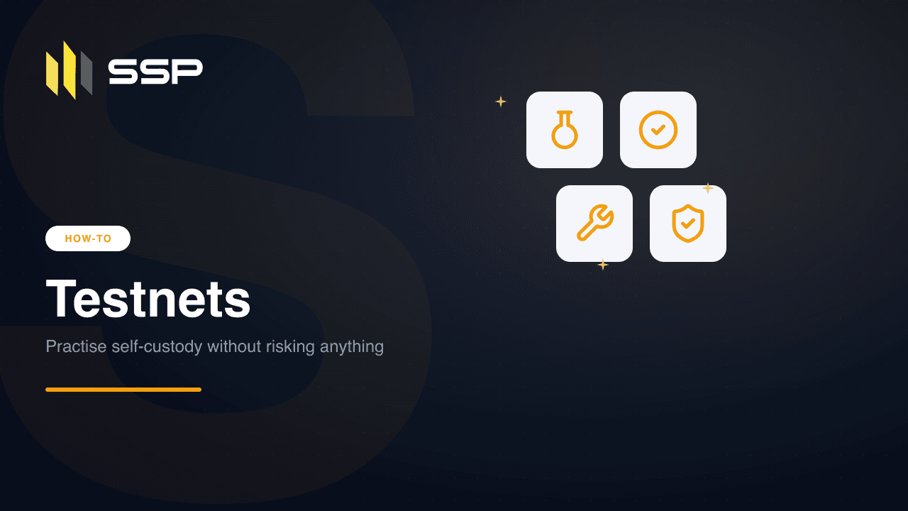 SSP Academy cover: practising self-custody on crypto testnets