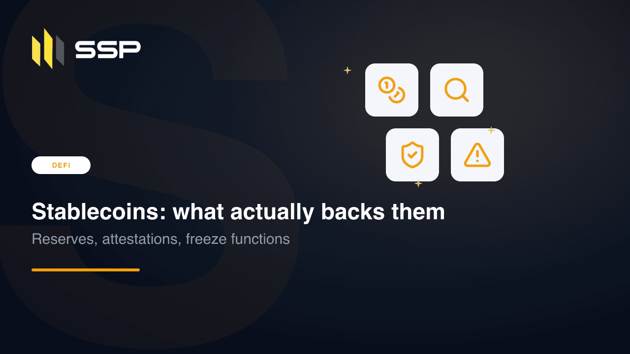 SSP Academy cover: what actually backs stablecoins