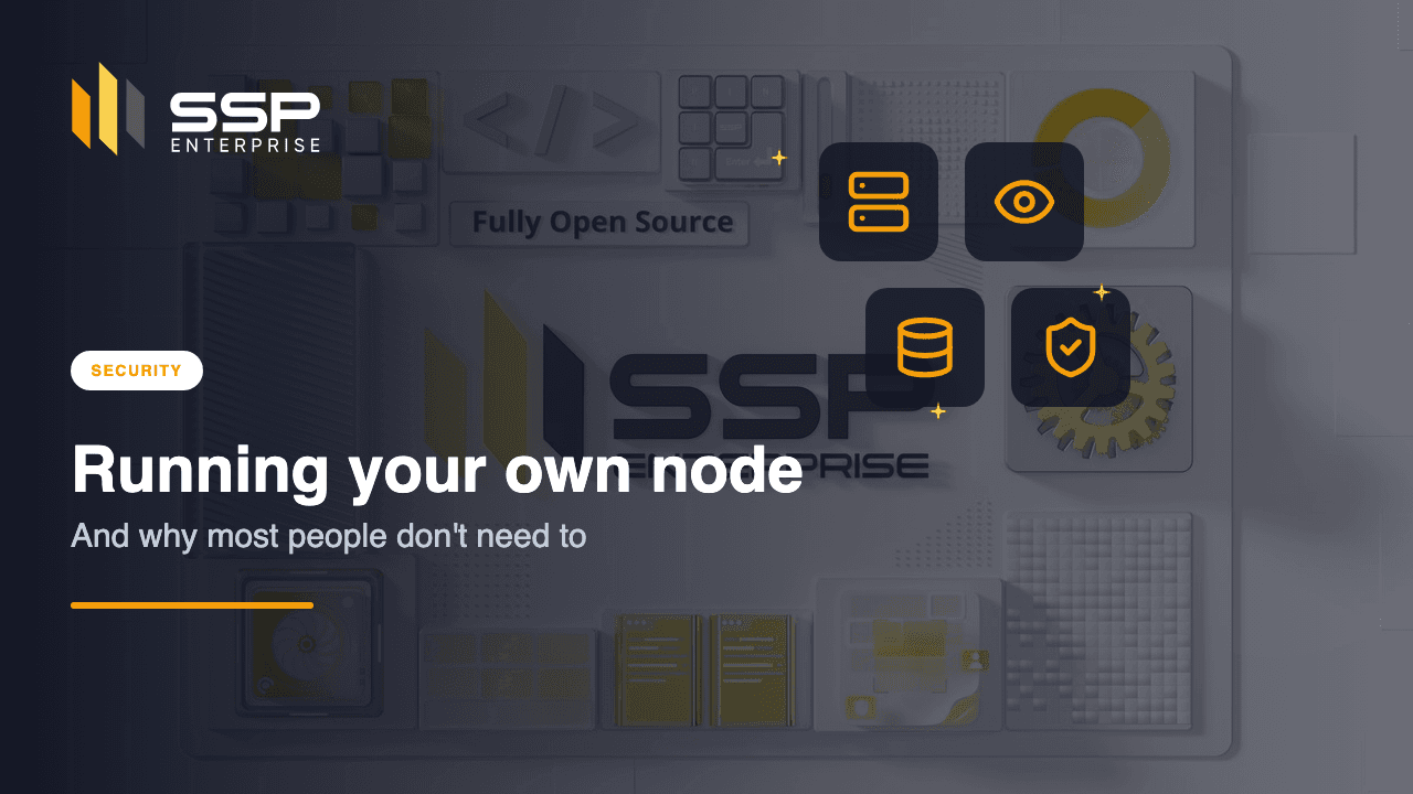 Capa da SSP Academy: rodar seu próprio nó de blockchain