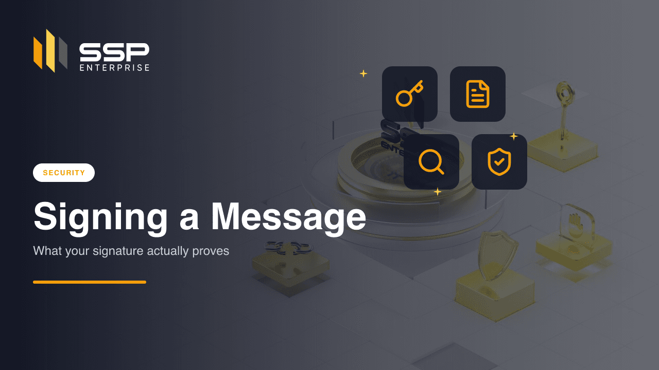 Couverture SSP Academy : signer des messages et se connecter avec son wallet