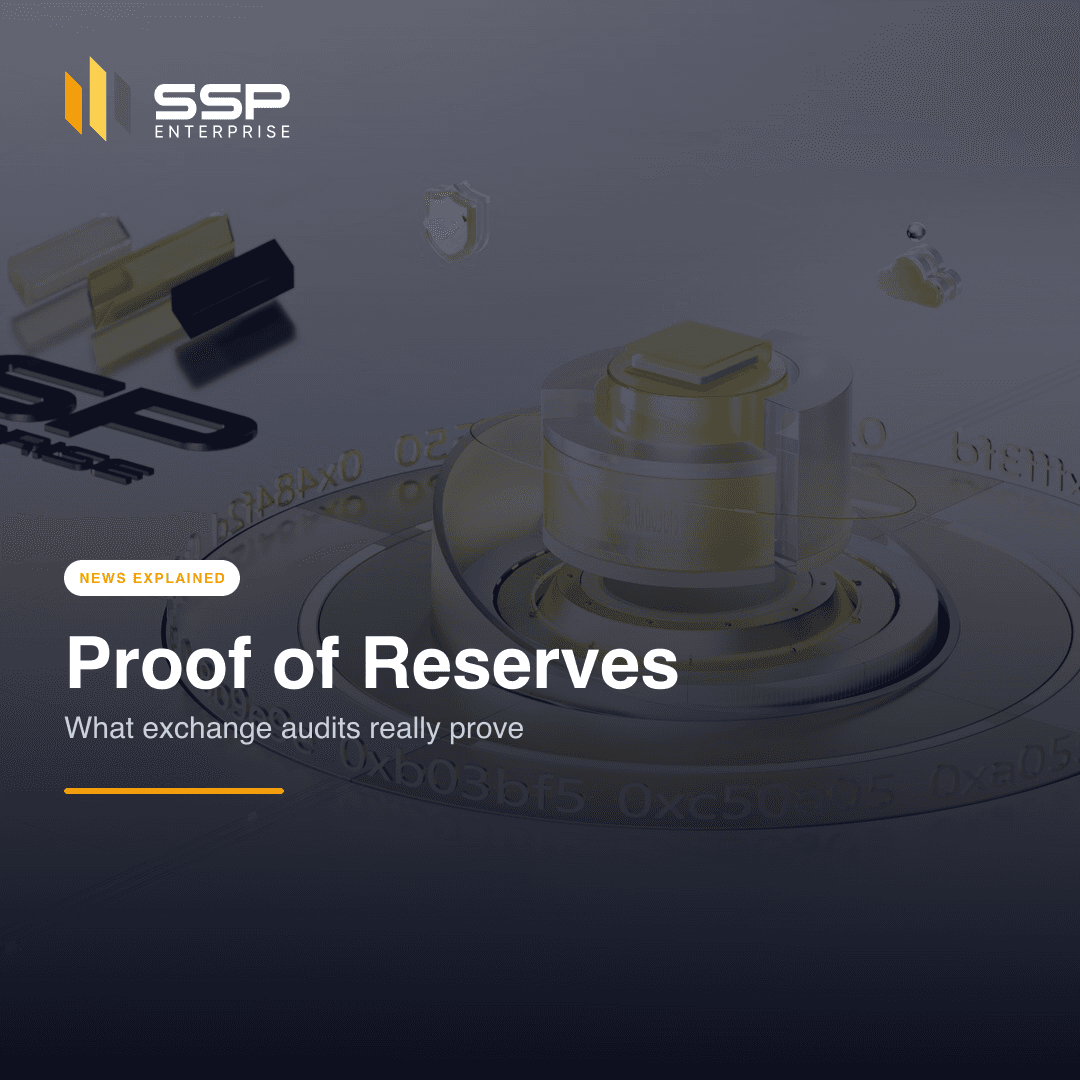 SSP Academy 正方形カバー:取引所の準備金証明