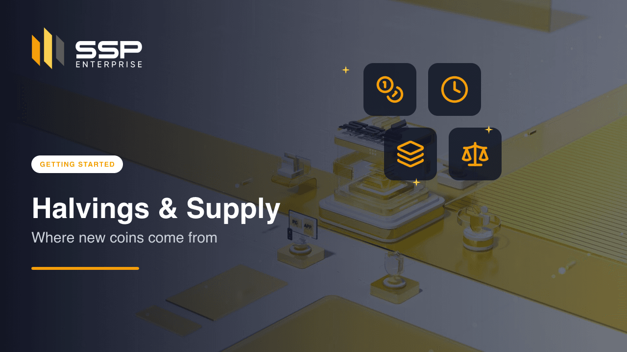SSP Academy cover: halvings and supply schedules