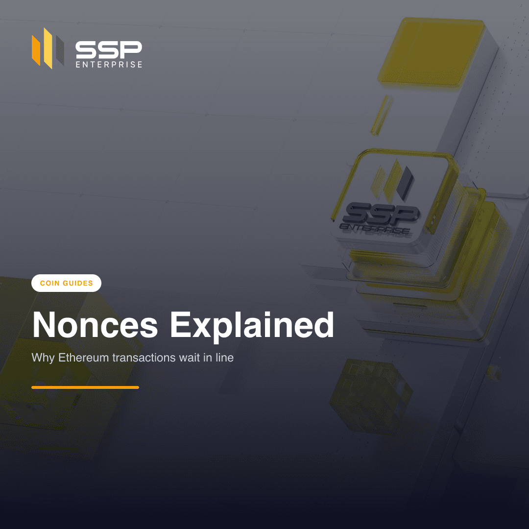 Portada cuadrada de SSP Academy: los nonces de Ethereum explicados
